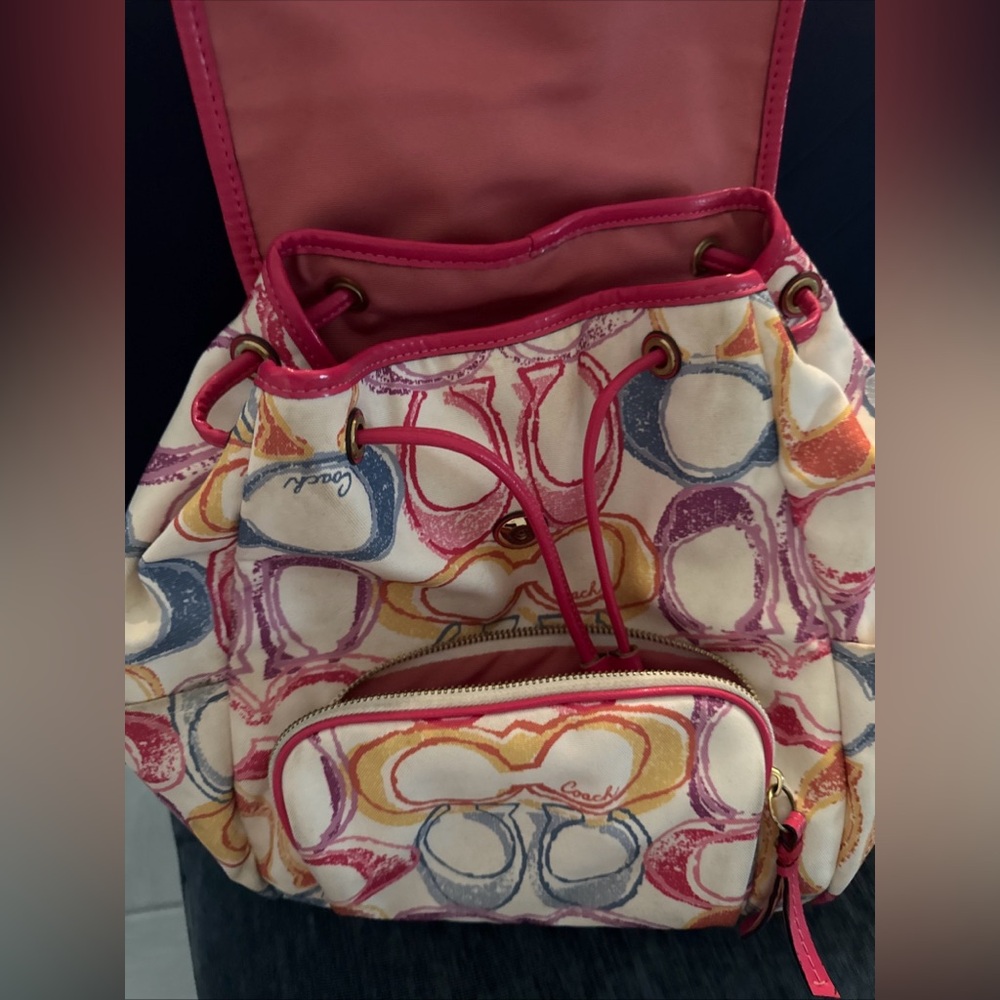 Coach Colorful Signature Backpack - Picture 2 of 4